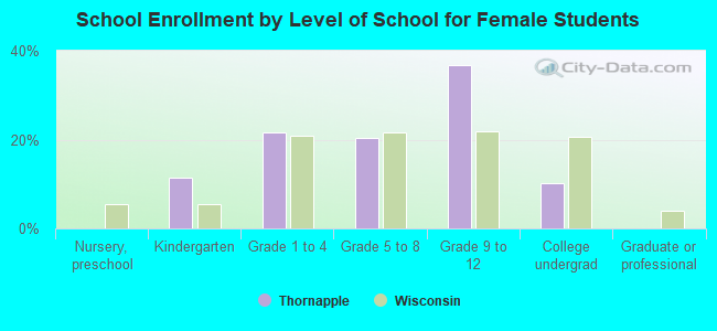 School Enrollment by Level of School for Female Students