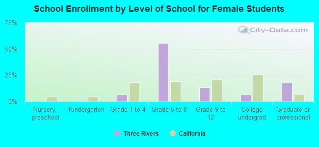 School Enrollment by Level of School for Female Students