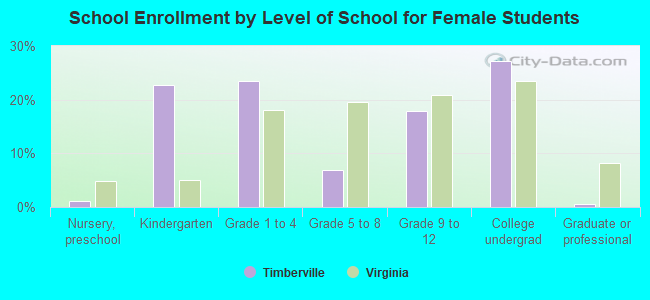 School Enrollment by Level of School for Female Students