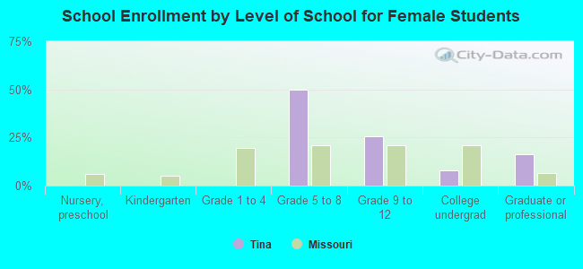 School Enrollment by Level of School for Female Students