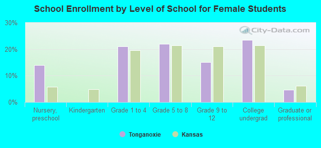 School Enrollment by Level of School for Female Students