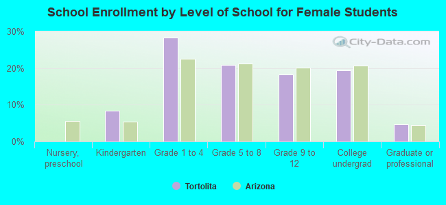 School Enrollment by Level of School for Female Students