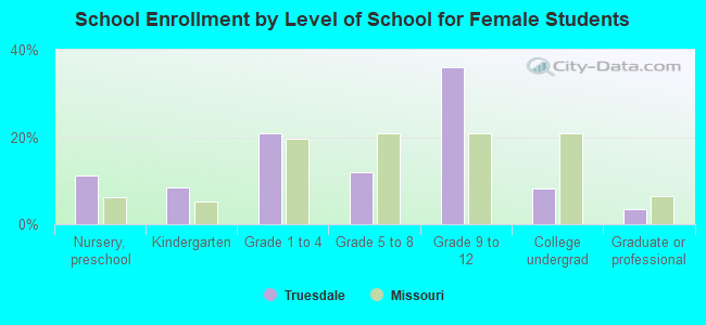 School Enrollment by Level of School for Female Students