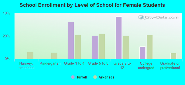 School Enrollment by Level of School for Female Students