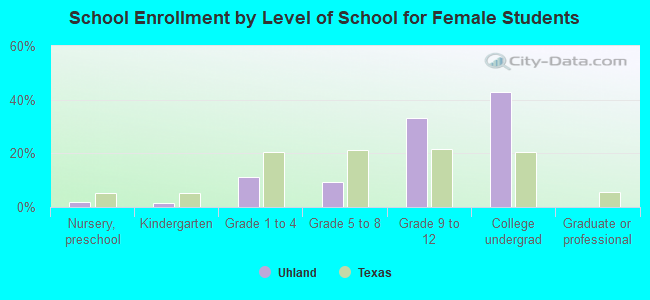 School Enrollment by Level of School for Female Students