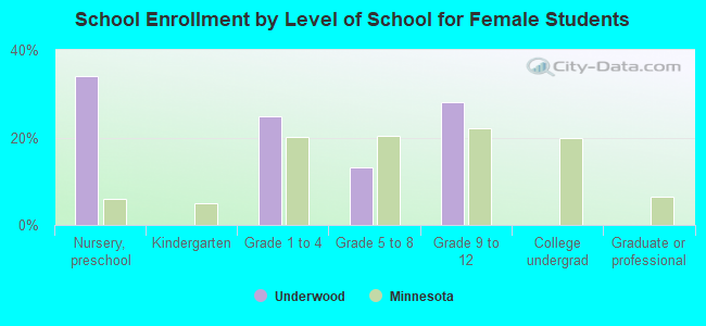 School Enrollment by Level of School for Female Students