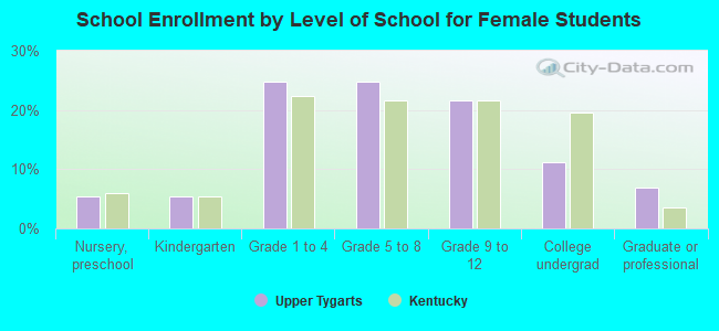 School Enrollment by Level of School for Female Students