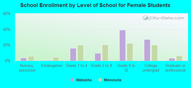 School Enrollment by Level of School for Female Students