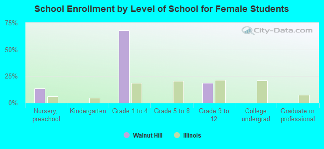 School Enrollment by Level of School for Female Students