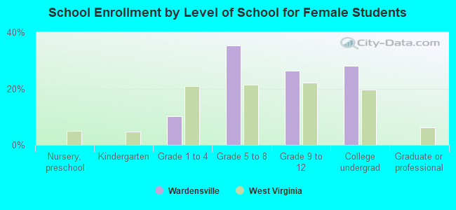 School Enrollment by Level of School for Female Students