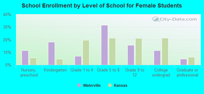 School Enrollment by Level of School for Female Students