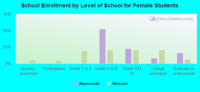 School Enrollment by Level of School for Female Students