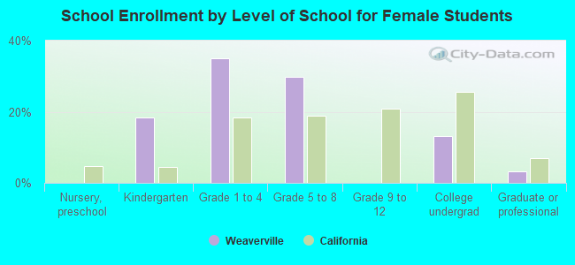 School Enrollment by Level of School for Female Students