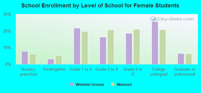 School Enrollment by Level of School for Female Students