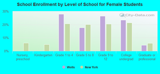 School Enrollment by Level of School for Female Students