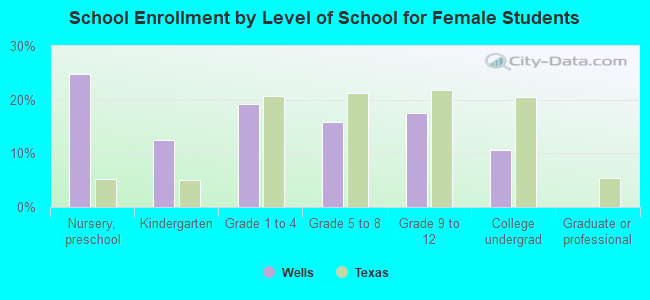 School Enrollment by Level of School for Female Students