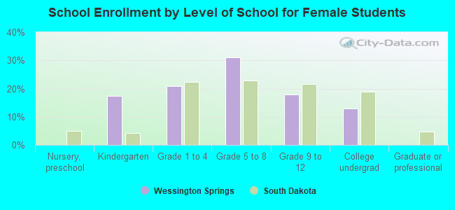 School Enrollment by Level of School for Female Students