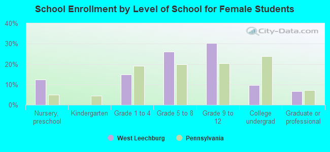 School Enrollment by Level of School for Female Students