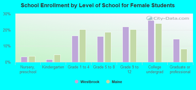 School Enrollment by Level of School for Female Students