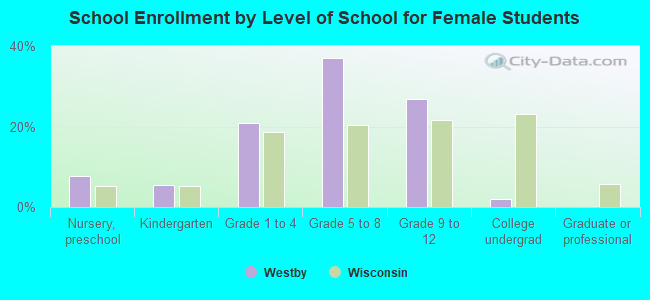 School Enrollment by Level of School for Female Students