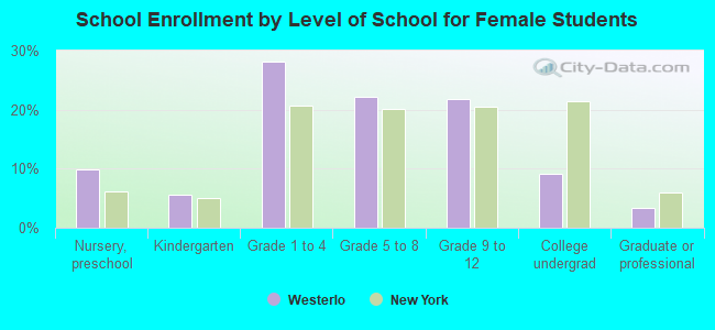 School Enrollment by Level of School for Female Students