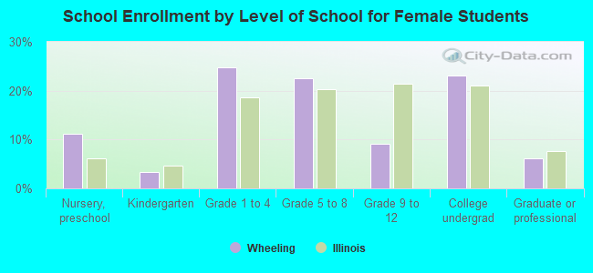 School Enrollment by Level of School for Female Students