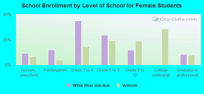 School Enrollment by Level of School for Female Students