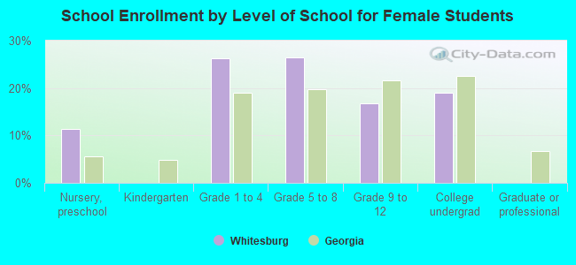 School Enrollment by Level of School for Female Students