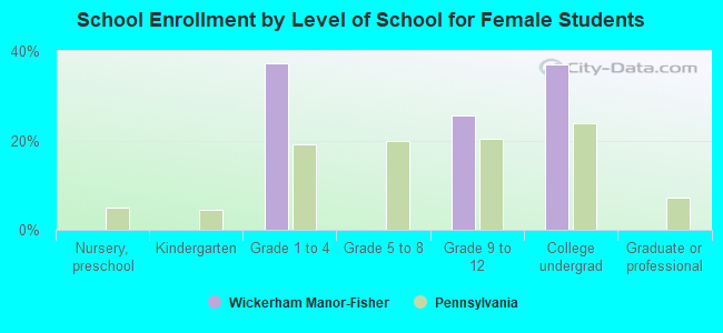 School Enrollment by Level of School for Female Students