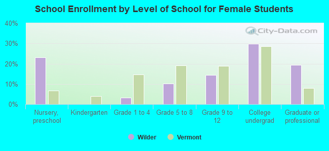 School Enrollment by Level of School for Female Students