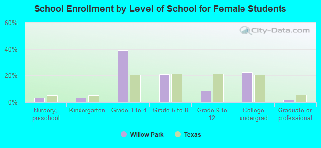 School Enrollment by Level of School for Female Students