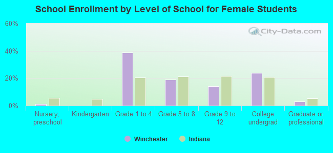 School Enrollment by Level of School for Female Students