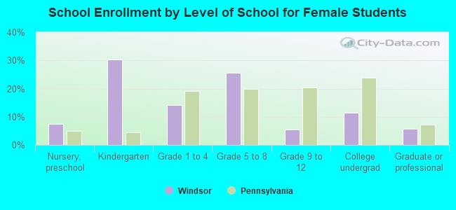 School Enrollment by Level of School for Female Students