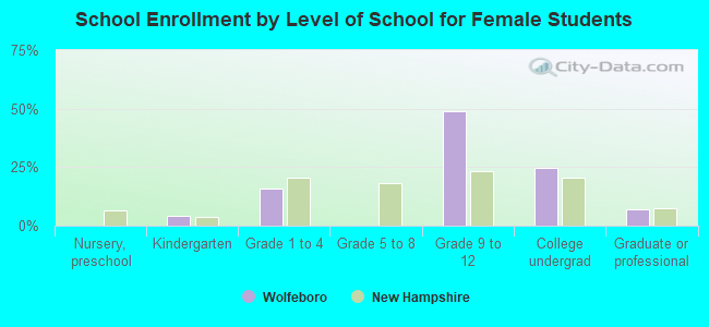 School Enrollment by Level of School for Female Students