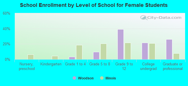 School Enrollment by Level of School for Female Students