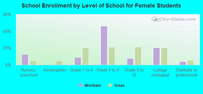 School Enrollment by Level of School for Female Students