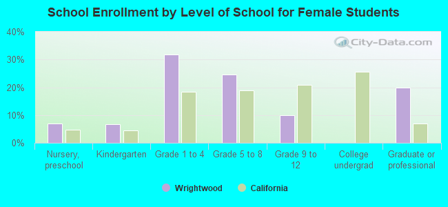 School Enrollment by Level of School for Female Students