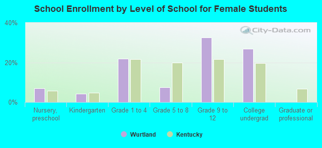 School Enrollment by Level of School for Female Students