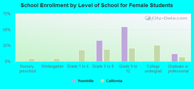 School Enrollment by Level of School for Female Students