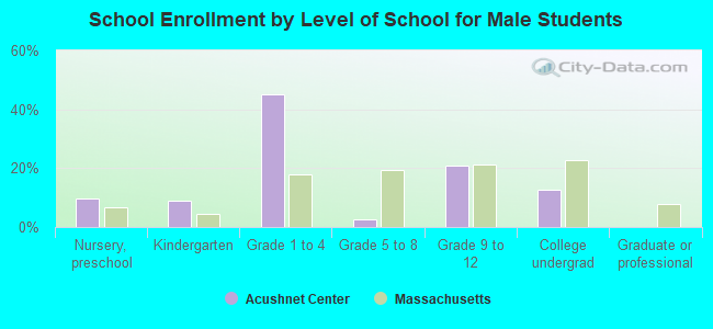 School Enrollment by Level of School for Male Students