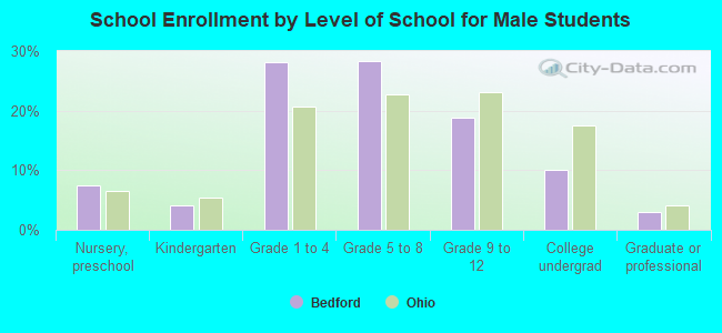 School Enrollment by Level of School for Male Students