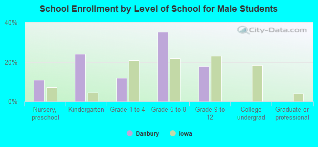 School Enrollment by Level of School for Male Students