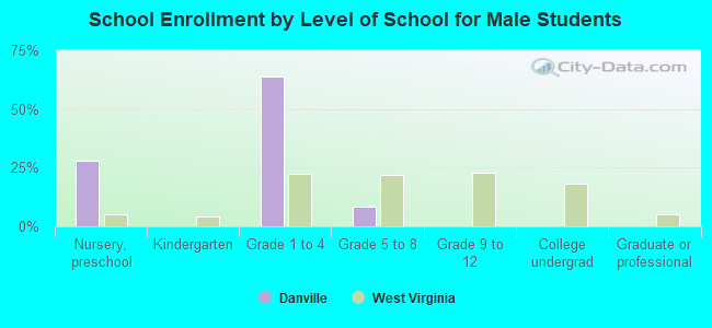 School Enrollment by Level of School for Male Students