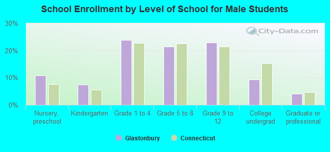 School Enrollment by Level of School for Male Students