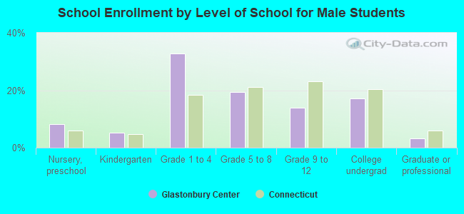 School Enrollment by Level of School for Male Students