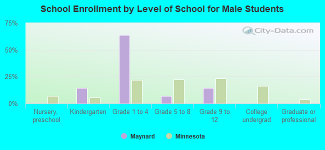 School Enrollment by Level of School for Male Students