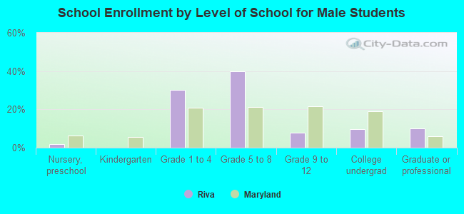 School Enrollment by Level of School for Male Students