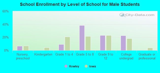 School Enrollment by Level of School for Male Students