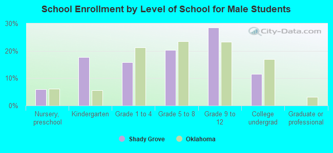 School Enrollment by Level of School for Male Students