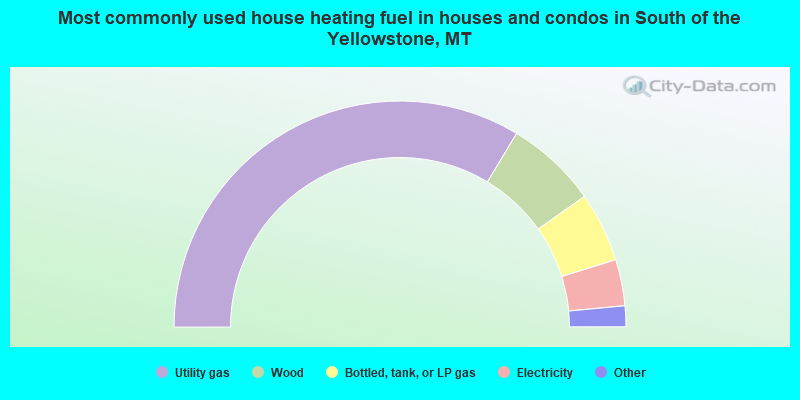 Most commonly used house heating fuel in houses and condos in South of the Yellowstone, MT